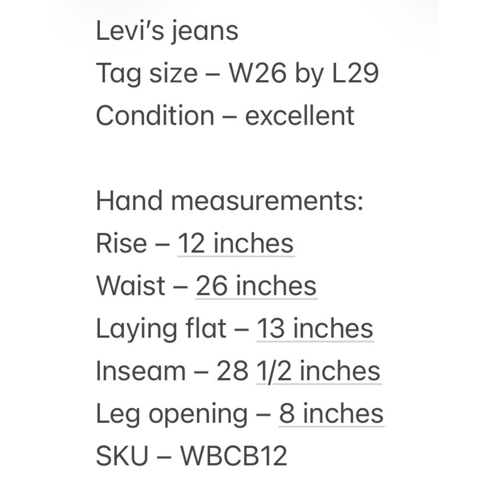 Levi's Womens Ribcage Straight Ankle Black Denim Jeans 26 Meas: 26x28.5 - Picture 9 of 9